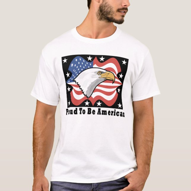 Orgulloso ser camiseta americana (Anverso)
