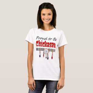 Orgulloso ser camiseta básica del Chickasaw