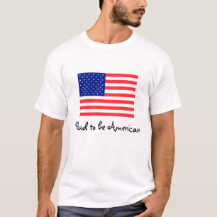 Orgulloso ser camiseta de la bandera americana