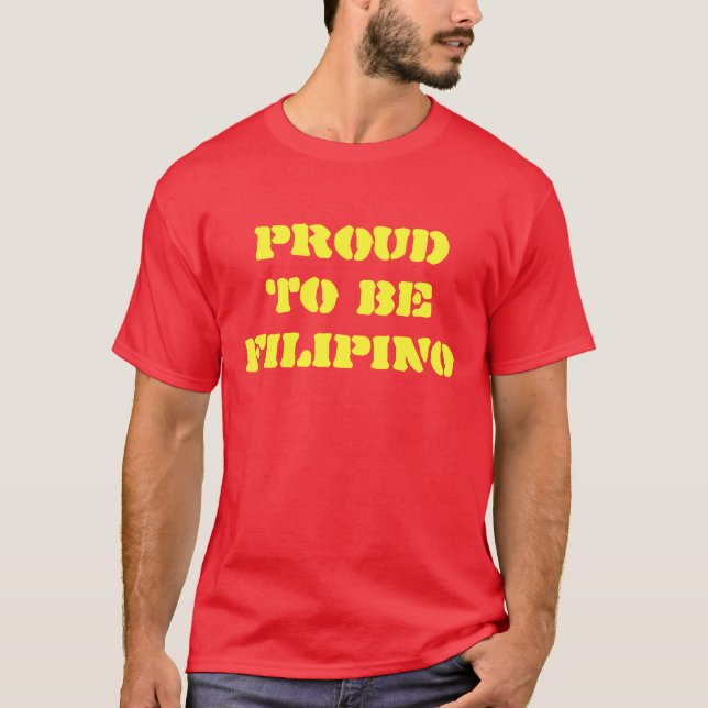 ORGULLOSO SER camiseta FILIPINA (Anverso)
