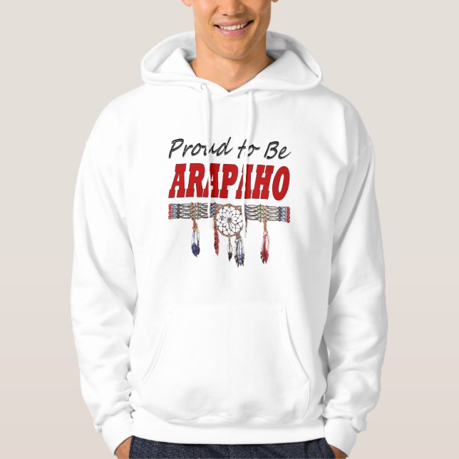 Orgulloso ser sudadera con capucha del adulto del (Anverso)