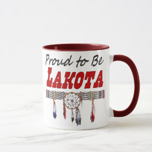 Orgulloso ser taza de café de Lakota