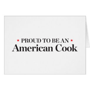 Orgulloso ser un cocinero americano