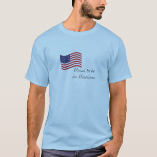 Orgulloso ser una camiseta para hombre americana