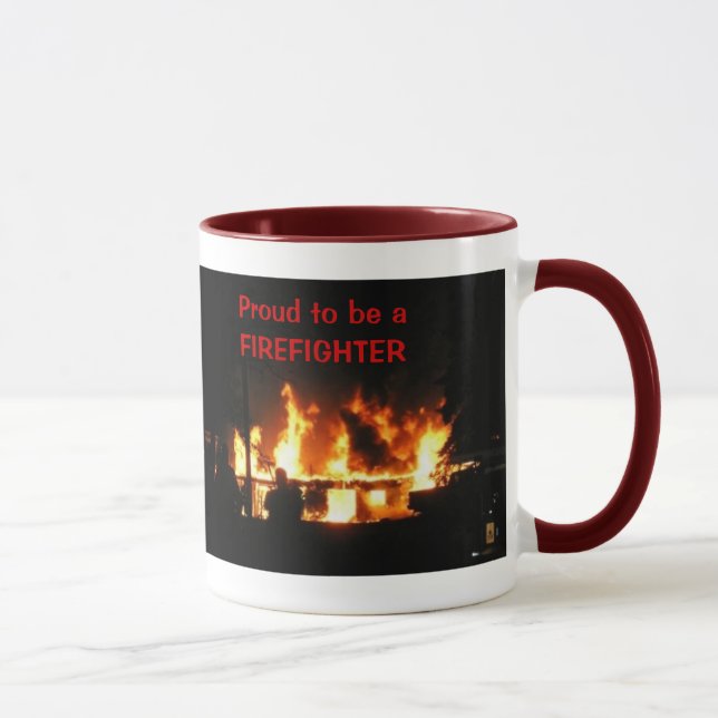 Orgulloso ser una taza del BOMBERO (Derecha)