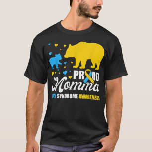 Orgulloso Síndrome de Momma Down Camisetas de conc