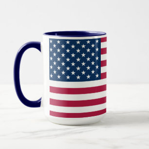 Orgullosos Americanos   Taza Grande de 15 oz con B