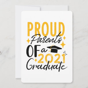 Orgullosos padres de una tarjeta de felicitación p