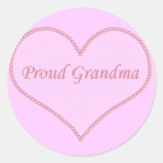 Orgullosos Pegatinas Abuelas, Rosa
