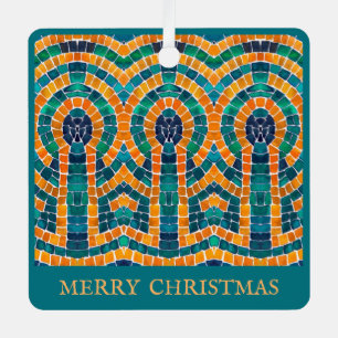 ÓRIDO ICONOS MOSAICO Metalizado Ornamento cuadrado