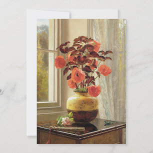 Oriental Poppy y Coleus   Jessica Hayllar