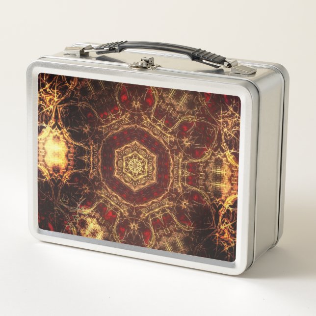 Oriental Rug Metalizado Lunch Box (Anverso)