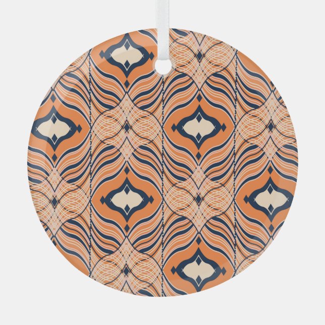 Oriental Seamless: Ornamento Naranja negro (Anverso)