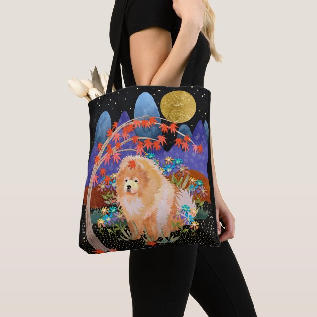 ORIGAMI AUTUMN tote de cerda o bolso de cuerpo cru (Detalle)