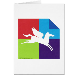 Origami/tarjeta de Pegaso