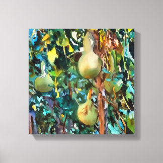 Orígenes De Árbol De Calabash En Arte Acrílico De