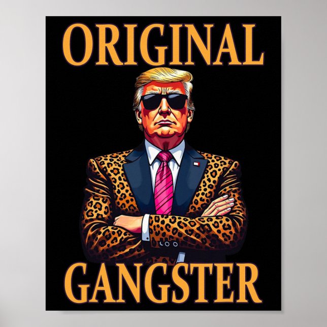 Original Gangster Funny Trump Arte Pop Estilo Trum (Frente)