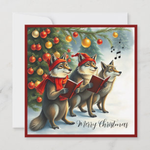 Original invierno Nieve Forestal Feliz Navidad