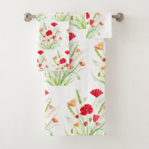 Original Red Poppies Flores Floral Jardín Naranja