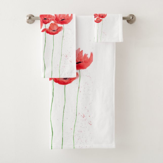 Original Red Poppies Flores Jardín Floral Fresco (In situ)