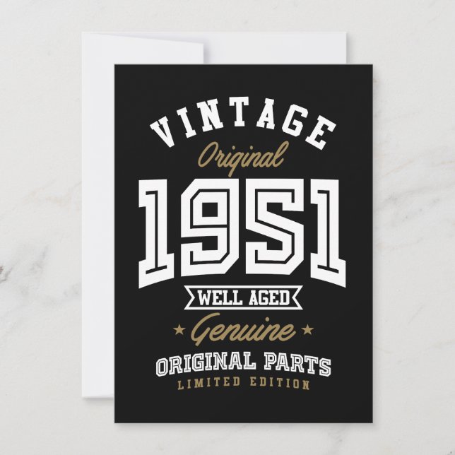 Original Vintage 1951 (Anverso)