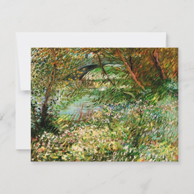 Orillas del Sena, Pont de Clichy por Vincent van G (Anverso)