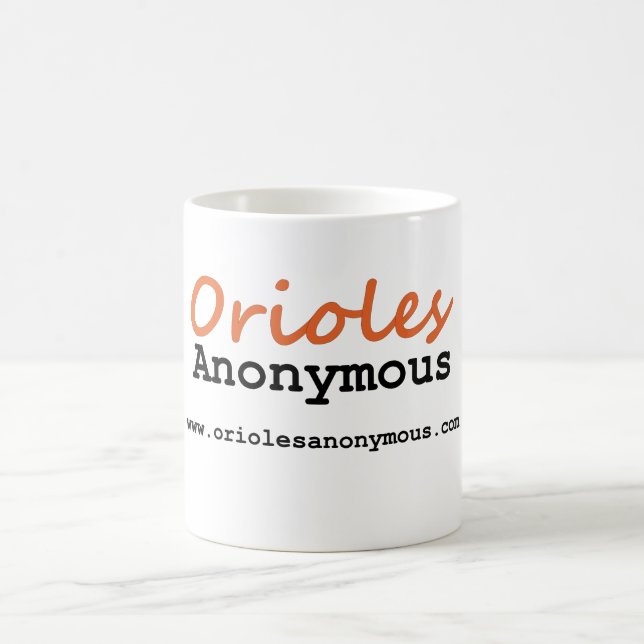 Oriole anónimo - taza del logotipo del sitio (Centro)