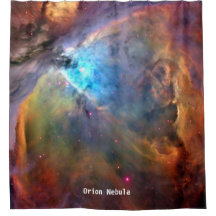 Orion Nebula Space Galaxy Shower Cortina