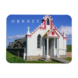 Orkney imán de nevera con vistas a la capilla ital
