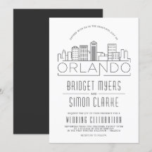 Orlando, Boda de FL | Invitación estilizada a la l