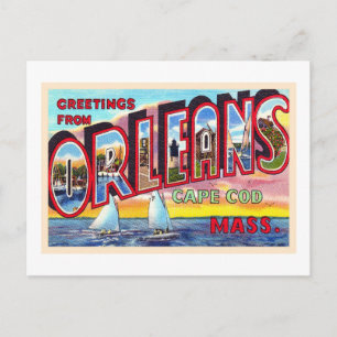 Orleans Cape Cod Massachusetts MA Tarjeta Postal V