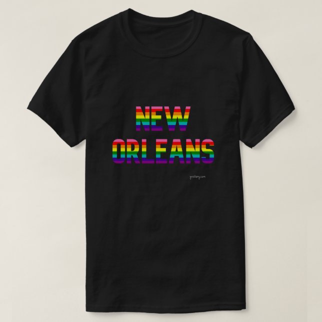 Orleans Orleans Orleans Bandera Arcoiris En Camisa (Diseño del anverso)