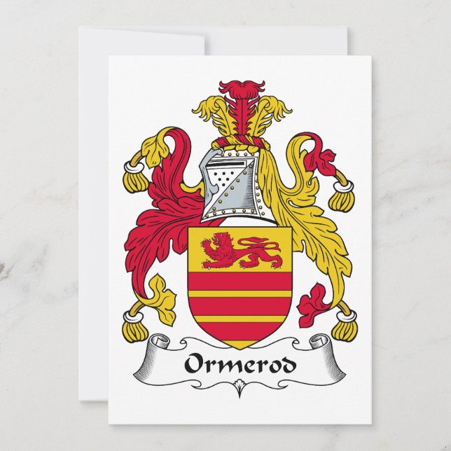 Ormerod Family Crest (Anverso)