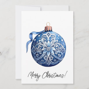 Ornamcolor de agua azul de la Navidad de la porcel