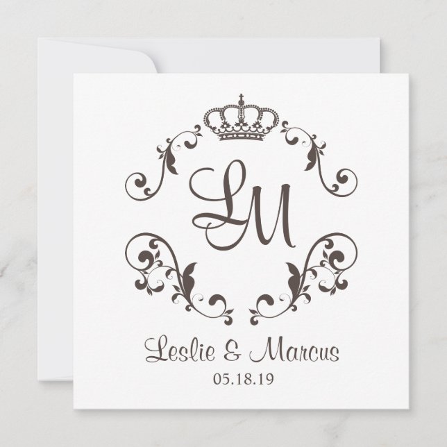 Ornamental Border with a Traditional Crown (Anverso)