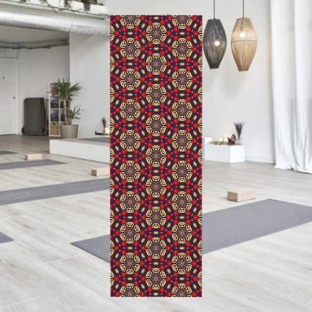 Ornamental Cherry Blossom Pattern Yoga Mat (Subido por el creador)
