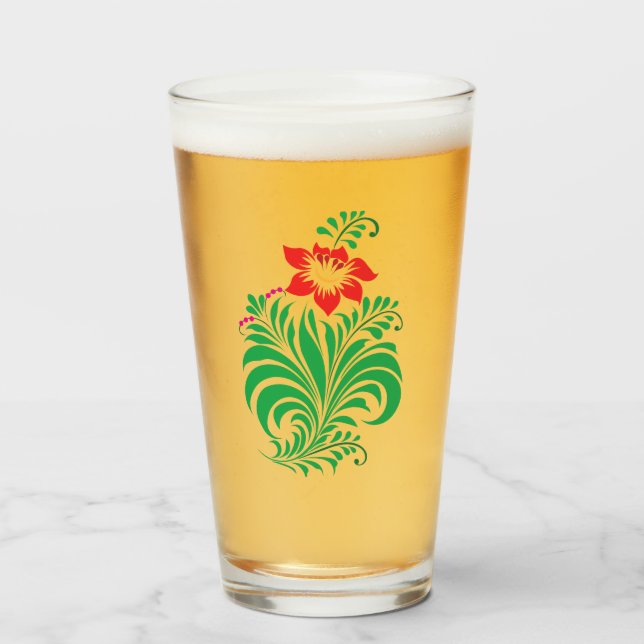 Ornamental Floral Flower Design – Elegant (Anverso (lleno))