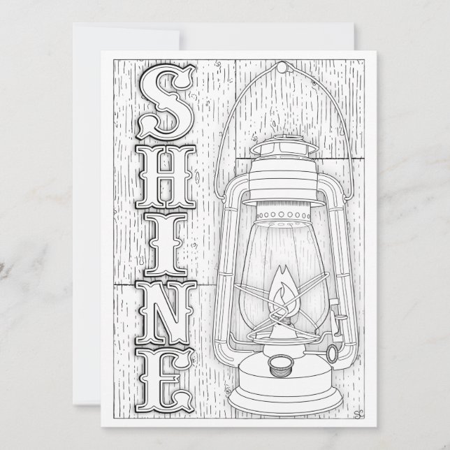 OrnaMENTALs Brillan linterna antigua en color prop (Anverso)