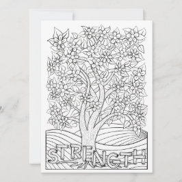 OrnaMENTAL's Strength Blooming Tree Color Your Own