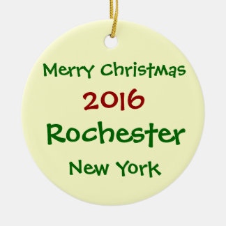 ORNAMENTO 2016 DE LAS FELICES NAVIDAD DE ROCHESTER