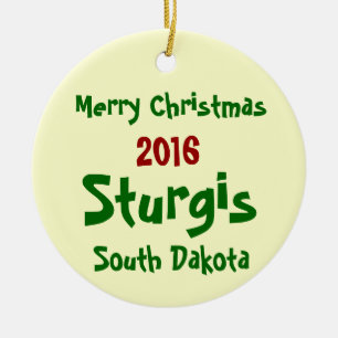 ORNAMENTO 2016 de las FELICES NAVIDAD de Sturgis