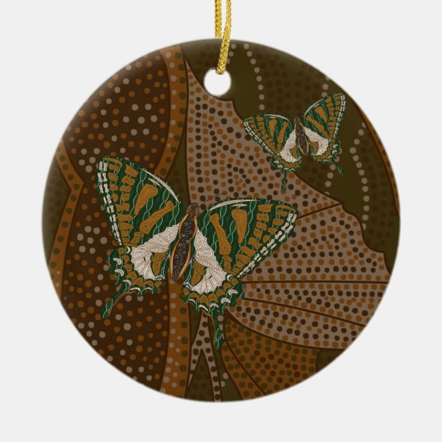 Ornamento aborigen de la cola de cereal (Frente)