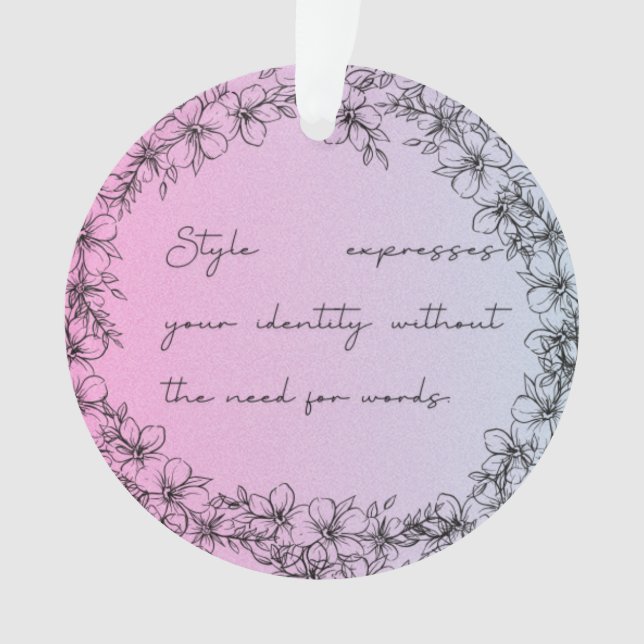 Ornamento acrílico (Anverso)