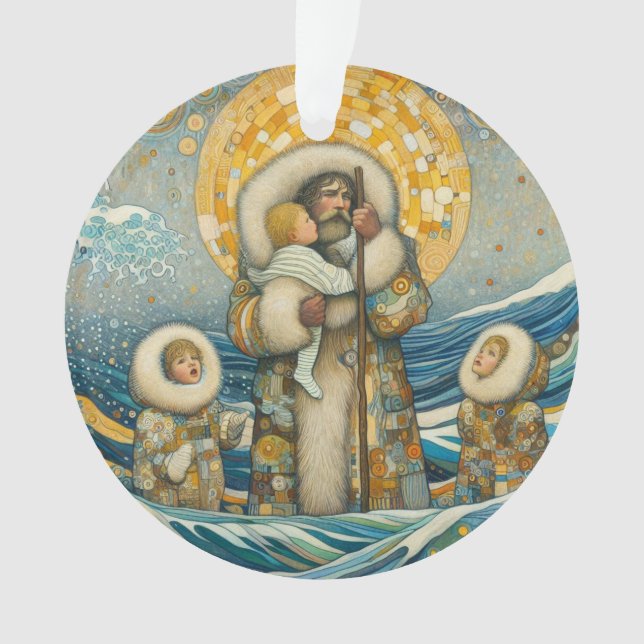 Ornamento acrílico "Aguas frías, guía sólida" (Anverso)