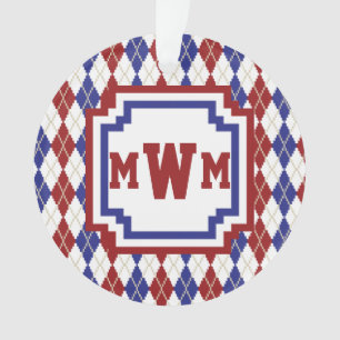 Ornamento acrílico Americana Argyle