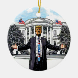 Ornamento acrílico americano del Presidente Orgull