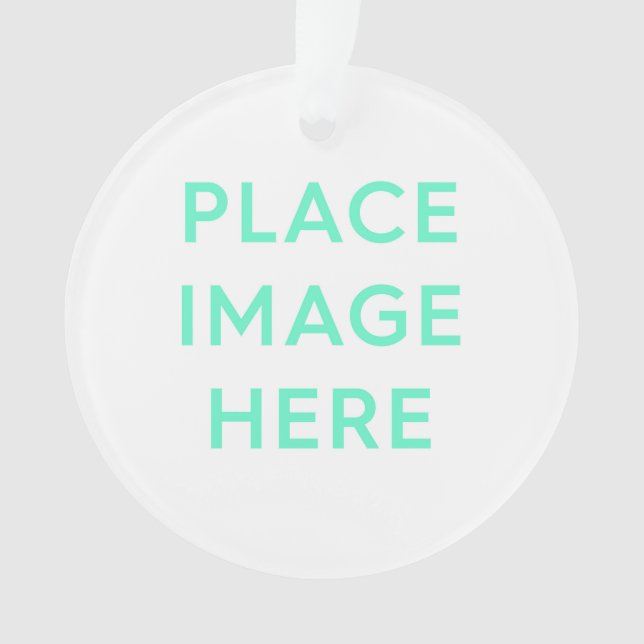 Ornamento acrílico, círculo (Anverso)