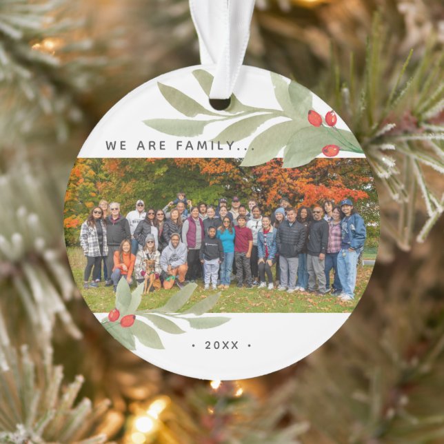 Ornamento Acrílico de Acuarela Moderna con Vegetac (Árbol)