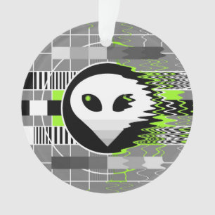 Ornamento acrílico de Alien TV