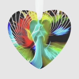 Ornamento acrílico de Ángel Contemporáneo